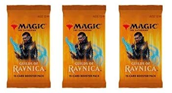 Magic The Gathering Guilds of Ravnica 3 Booster Packs