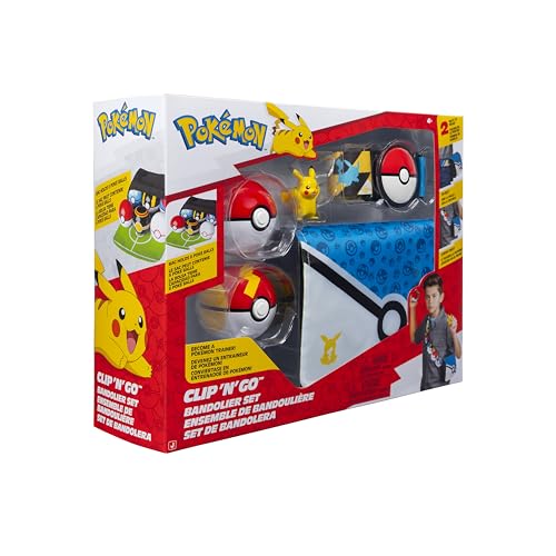 Pokémon Pikachu Clip ‘N’ Go Bandolier Set - 2-Inch Pikachu Battle Figure with Poke Ball and Fast Ball Plus Themed Belt and Bandolier - Image 10