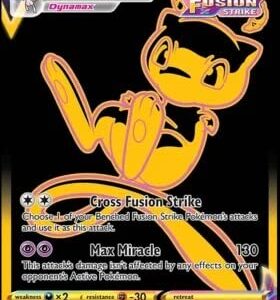 Pokemon - Mew VMax - TG30 - Trainer Gallery - Lost Origin - Full Art - Black & Gold Holo Foil Card