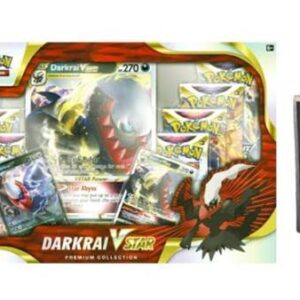 Pokemon TCG VSTAR Premium Collection Box w/Sleeves - 8 Packs Promo Cards (Darkrai VSTAR)