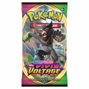 Pokemon – Vivid Voltage Single Sealed Booster Pack – Sword & Shield – Pack Artwork May Vary