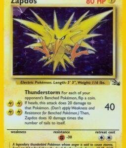 Pokemon - Zapdos (15) - Fossil - Holo