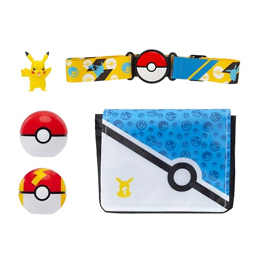 Pokémon Pikachu Clip ‘N’ Go Bandolier Set - 2-Inch Pikachu Battle Figure with Poke Ball and Fast Ball Plus Themed Belt and Bandolier - Image 9