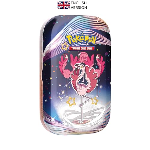 Pokémon TCG: Scarlet & Violet—Paldean Fates Mini Tin – Flamigo (2 Booster Packs, 1 Sticker & 1 Art Card) - Image 5