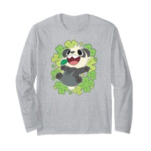 Pokémon - Pancham Shamrocks Collage Long Sleeve T-Shirt
