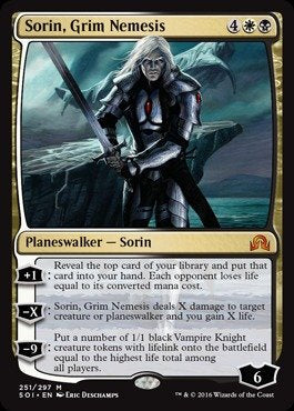 Magic The Gathering - Sorin, Grim Nemesis (251/297) - Shadows Over Innistrad