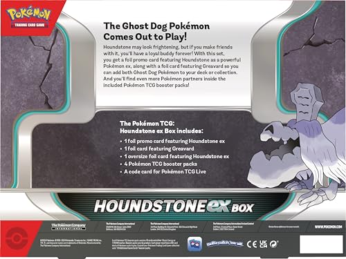 Pokémon TCG: Houndstone ex Box (4 Booster Packs, 2 Foil Cards & 1 Oversize Foil Card) - Image 2