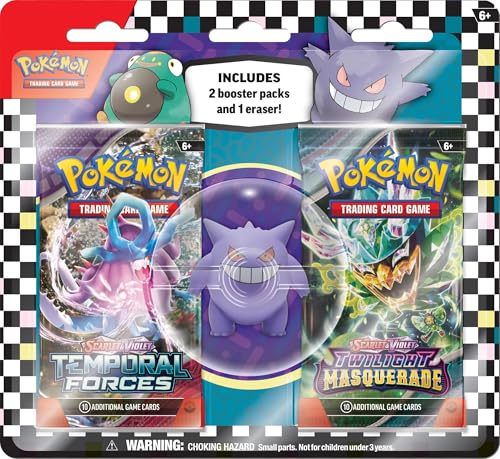 Pokémon TCG Eraser & Booster Blister Set (Pack of 12) – Includes Booster Packs & Collectible Erasers - Perfect for Play, School & Collection - Image 3
