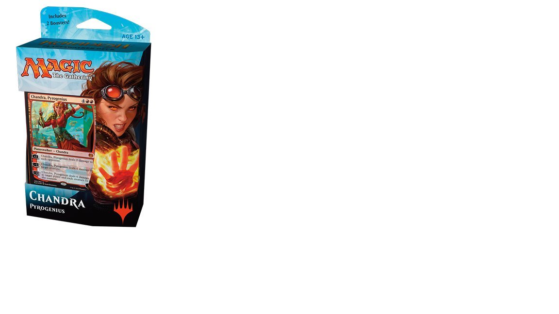 Magic Kaladesh Planeswalker 60-card Deck: Chandra, Pyrogenius with 2 Booster Packs