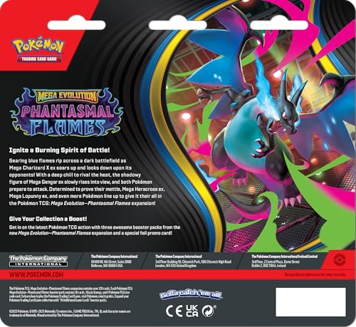 Pokémon TCG: Mega Evolution—Phantasmal Flames Triple Pack Weavile (1 Foil Promo Card & 3 Booster Packs) - Image 3