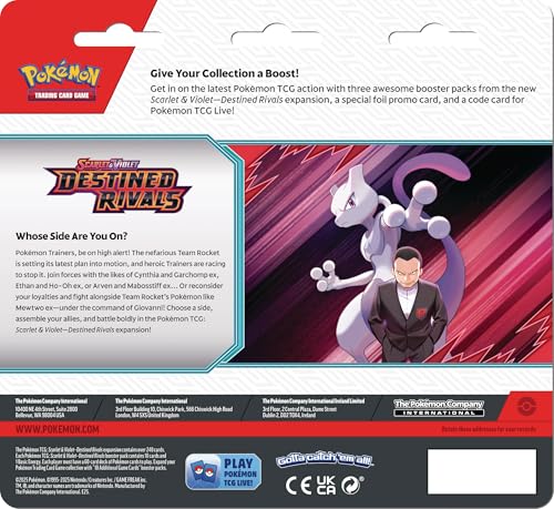 Pokemon TCG: Scarlet & Violet - Destined Rivals 3-Pack Blister – Kangaskhan (3 Booster Packs & 1 Foil Promo Card) - Image 3