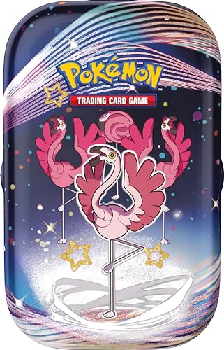 Pokémon TCG: Scarlet & Violet—Paldean Fates Mini Tin – Flamigo (2 Booster Packs, 1 Sticker & 1 Art Card) - Image 4
