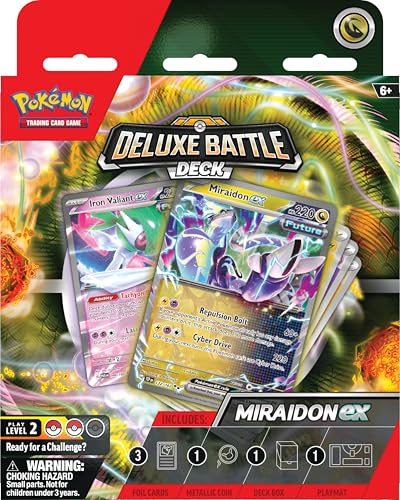 Pokemon TCG: Miraidon ex Deluxe Battle Deck (Ready-to-Play 60-Card Deck & Accessories) - Image 6