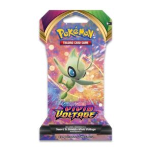 Pokemon Sword & Shield Vivid Voltage Sleeved Booster | Celebi