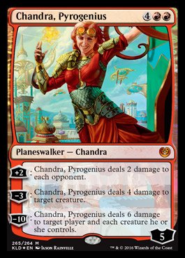Magic Kaladesh Planeswalker 60-card Deck: Chandra, Pyrogenius with 2 Booster Packs - Image 2