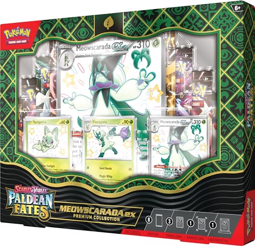 Pokemon TCG: Scarlet and Violet: PALDEAN Fates: Pokemon EX Premium Collection - Shiny Sprigatito - Image 6