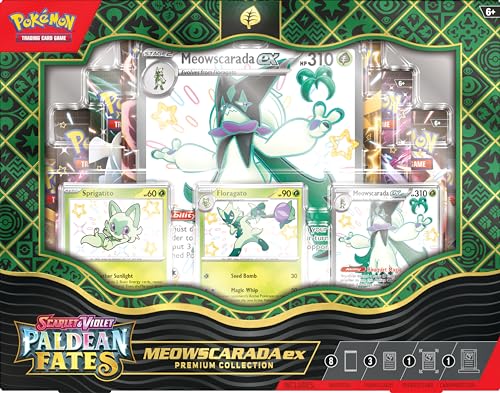 Pokemon TCG: Scarlet and Violet: PALDEAN Fates: Pokemon EX Premium Collection - Shiny Sprigatito - Image 7
