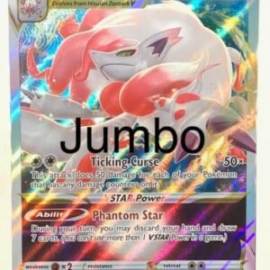 Pokemon **Jumbo** Card - Hisuian Zoroark Vstar - SWSH298 - Oversize- Vstar Collection Box Exclusive