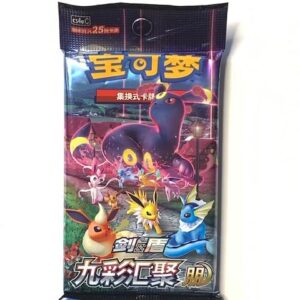 Pokemon – Nine Colors Gathering CS4A (Friends) – Jumbo Booster Pack (25 Cards) - Chinese Language - Eeveelution