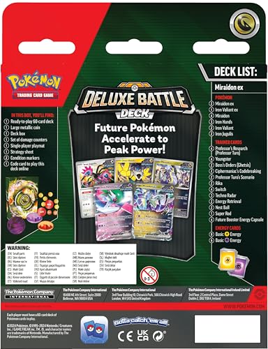 Pokemon TCG: Miraidon ex Deluxe Battle Deck (Ready-to-Play 60-Card Deck & Accessories) - Image 4