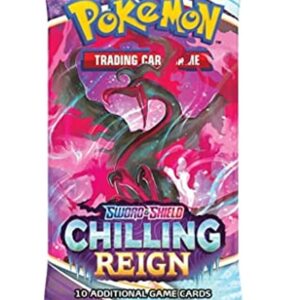Pokemon TCG Sword & Shield Chilling Reign Booster Pack (10 cards)