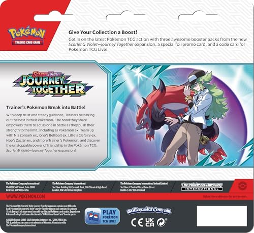 Pokemon TCG: Scarlet & Violet — Journey Together Three-Booster Blister - Scrafty - Image 3