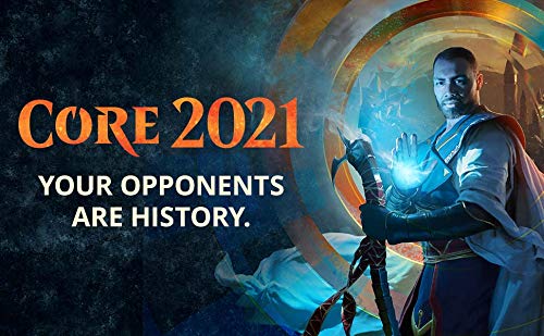 Magic: The Gathering Core Set 2021 (M21) Bundle | 10 Booster Packs + 40 Lands (190 Cards) | Accessories - Image 2