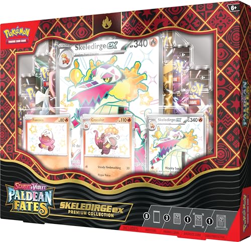 Pokemon TCG: Scarlet and Violet: PALDEAN Fates: Pokemon EX Premium Collection - Shiny Fuecoco - Image 6