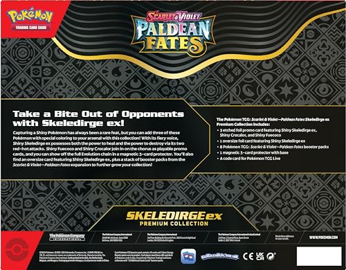 Pokemon TCG: Scarlet and Violet: PALDEAN Fates: Pokemon EX Premium Collection - Shiny Fuecoco - Image 5