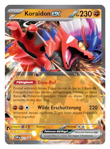 Pokémon - Trading Card Game: Tin-Box Paldea Legends - Koraidon (1 Holographic Card & 4 Booster Packs) - Image 4