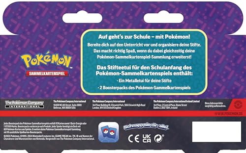 Pokémon - Trading Card Game: Back to School Pencil Case - Glurak (1 Tin Box & 2 Booster Packs) - Image 5