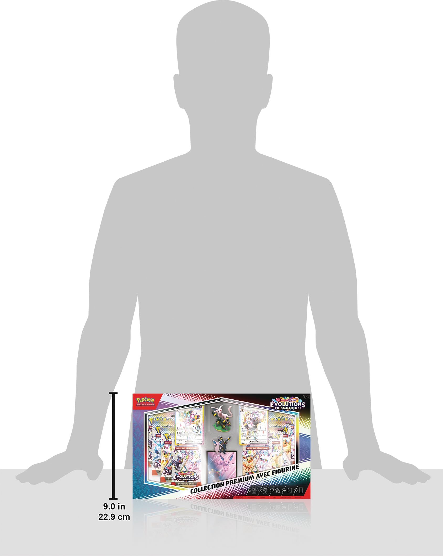 Pokémon : Premium Collection with Scarlet & Purple Figure - Prismatic Evolution of The Pokémon TCG (2 Textured Glossy Promo Cards, 11 Boosters) - Image 2