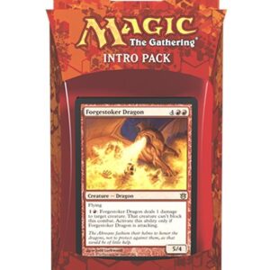 Magic the Gathering (MTG) Born of the Gods Intro Pack - Forgestoker Dragon - Red (Includes 2 Booster Packs)