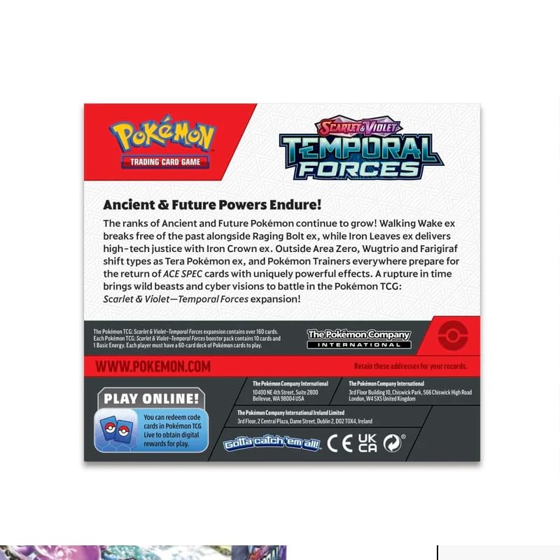 Pokemon TCG: Scarlet and Violet - Temporal Forces Booster Display Box - 36 Packs - Image 4