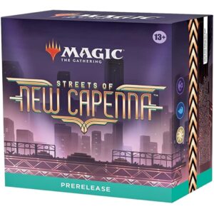 Magic: The Gathering Prerelease Kit: MTG Streets of New Capenna Obscura White Blue Black - 6 Packs, Promos, Dice