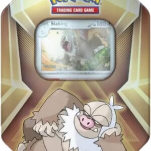 Pokemon TCG Trading Card Game Triple Whammy Tin with 3 Booster Packs and 3 Promo Cards (Slaking)