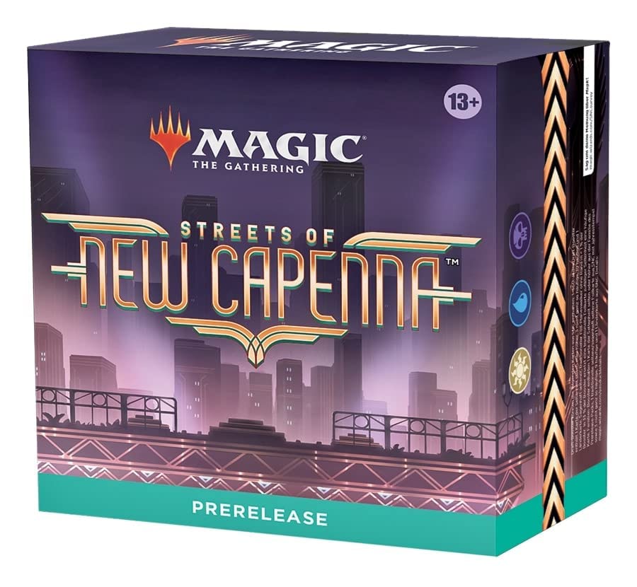 Magic: The Gathering Prerelease Kit: MTG Streets of New Capenna Obscura White Blue Black - 6 Packs, Promos, Dice - Image 2