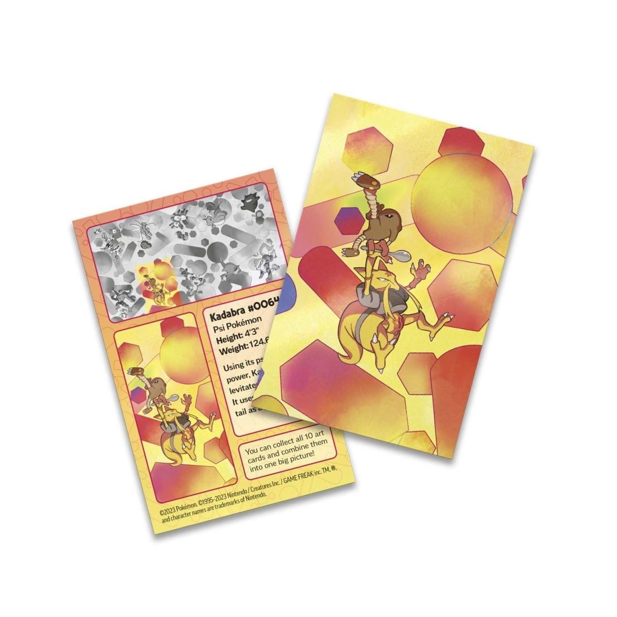 Pokémon TCG: Scarlet & Violet—151 Mini Tin – Kadabra and Hitmonlee (2 Booster Packs, 1 Coin & 1 Art Card) - Image 4