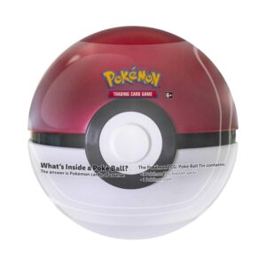 Pokemon TCG: Poke Ball Tin Red - 3 Booster Pack with 1 Coin