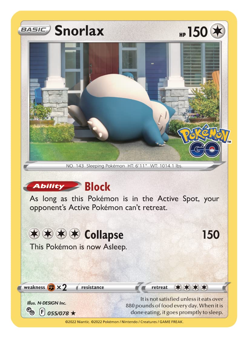 Pokémon TCG: GO Tin - Snorlax (2 Foil Cards & 4 Booster Packs) - Image 4