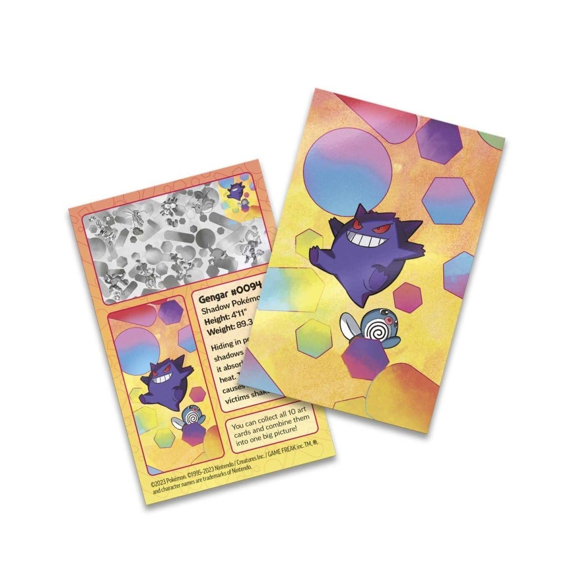 Pokémon TCG: Scarlet & Violet—151 Mini Tin – Gengar and Poliwag (2 Booster Packs, 1 Coin & 1 Art Card) - Image 4