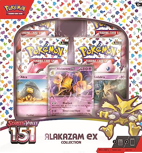 Pokemon TCG Scarlet & Violet 3.5 Pokemon 151 Alakazam Ex Box - Image 4
