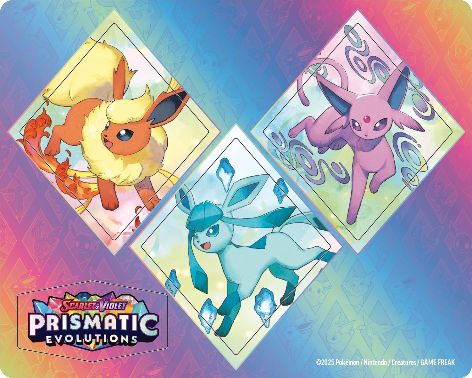Pokemon TCG: Scarlet & Violet—Prismatic Evolutions Tech Sticker Collection – Glaceon (1 Foil Promo Card & 3 Booster Packs) - Image 3
