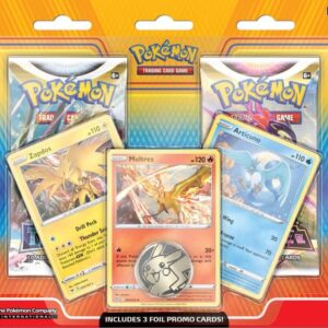 Pokemon TCG: Articuno, Zapdos & Moltres Cards with 2 Booster Packs & Coin