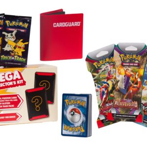 Pokémon Mega Collector's Kit: 100 Total Pokémon Cards | 5 Packs + 50 Cards (Includes 1 Holo-Foil Card) + Mini-Binder