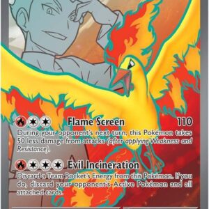 Pokemon - Team Rocket’s Moltres ex 208/182 – Destined Rivals – Full Art – Ultra Rare – Foil Pokemon Card