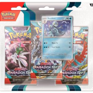 Pokemon Scarlet & Violet—Paradox Rift 3 Pack Blister Featuring Arctibax OR Cetitan