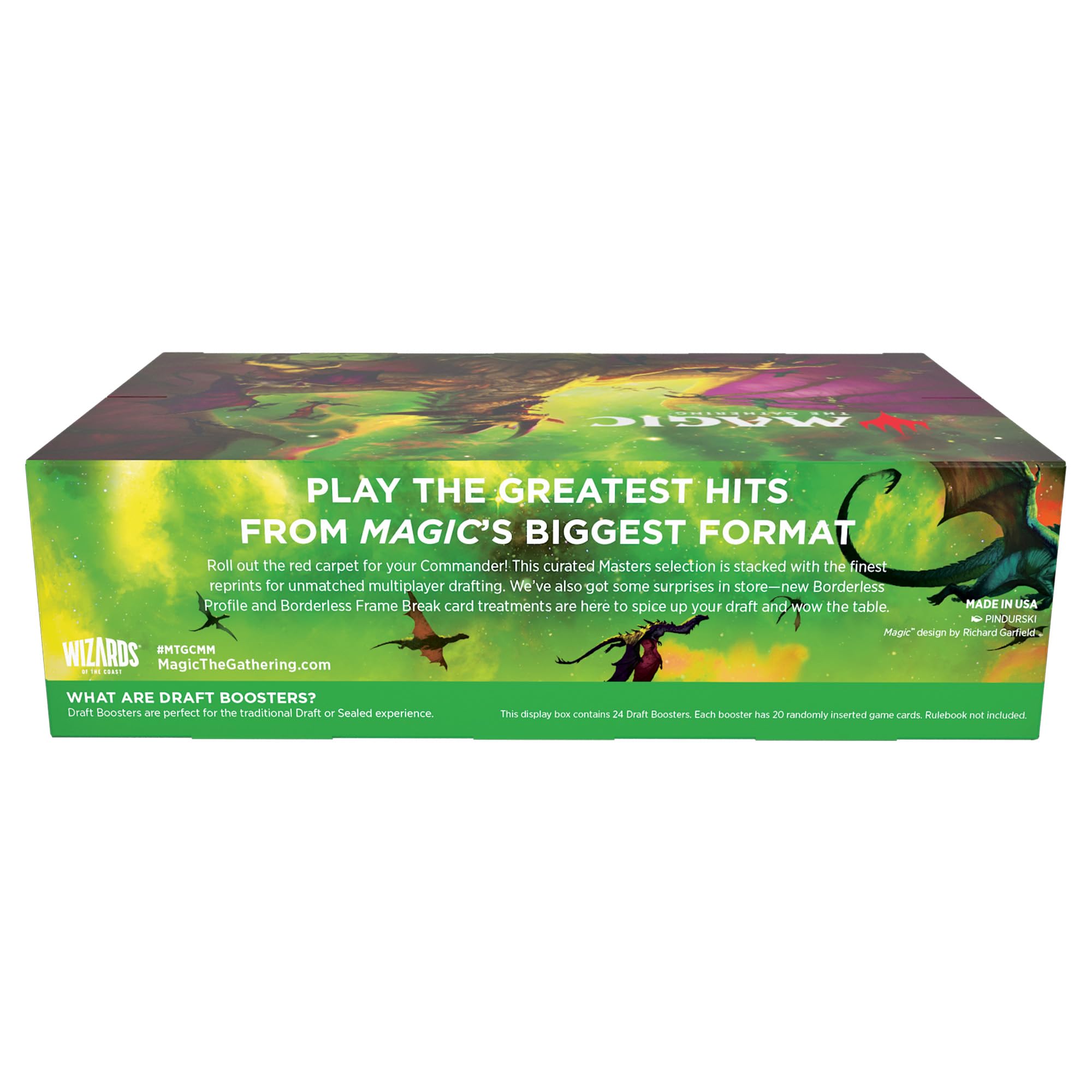 Magic: The Gathering Commander Masters Draft Booster Box - 24 Packs (480 Cards) - Image 2