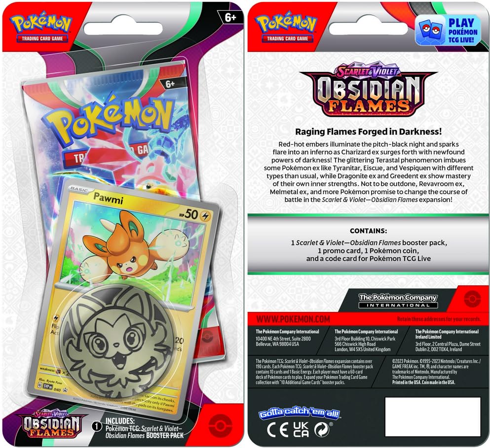 Pokemon TCG: Scarlet & Violet - Obsidian Flames Checklane Blister (Pawmi) - Image 2