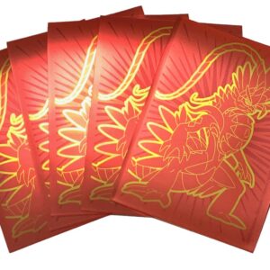 Koraidon Pokemon Card Sleeves - Scarlet & Violet Deck Protectors x65 - Elite Trainer Box
